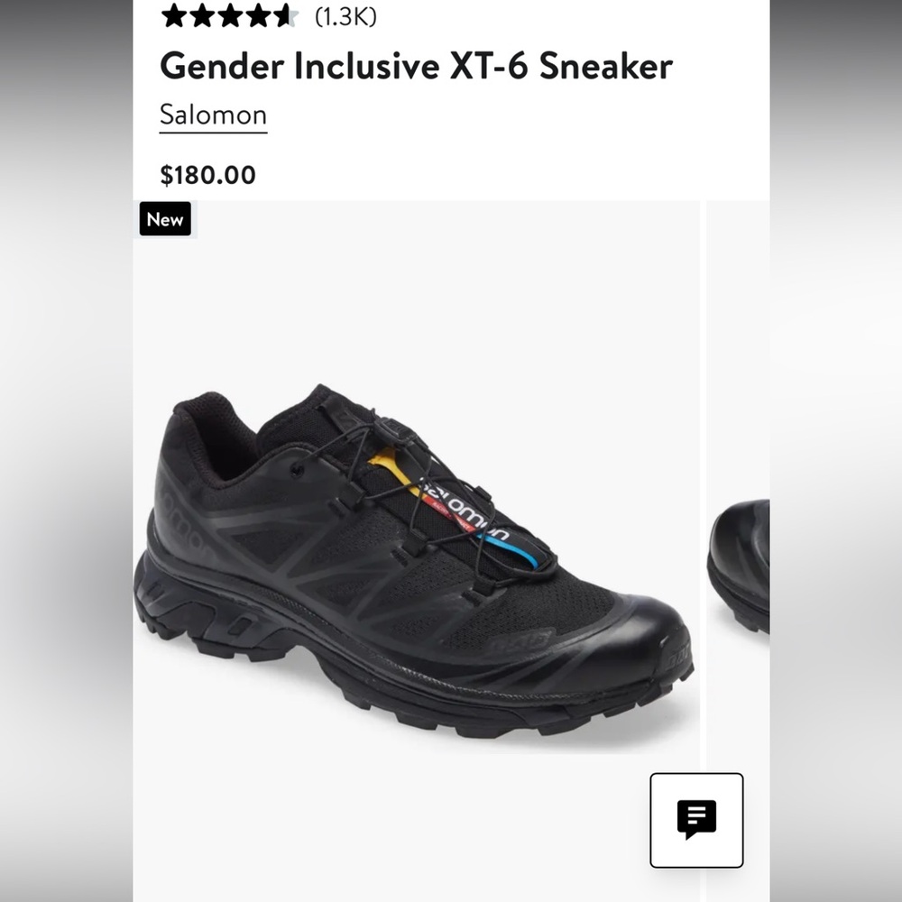 Salomon xt-6 Black shoe women’s 10.5/mens 9.5/euro 43 1/3